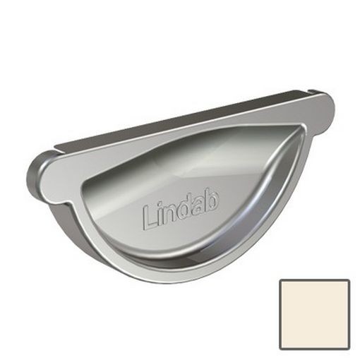 Заглушка желоба Lindab RG 150/100 001 с уплотнителем белая