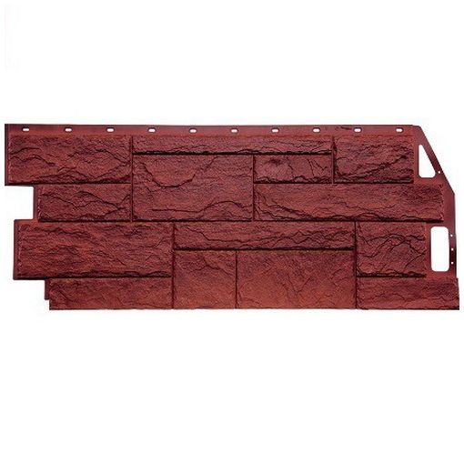 Панель фасадная FineBer Камень природный 1085х447 красно-коричневый