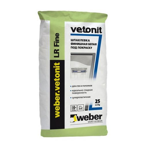 Шпатлевка Weber-Vetonit LR Fine 25 кг