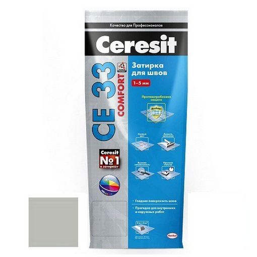 Затирка для узких швов Ceresit СЕ33 Comfort Манхеттен 2 кг